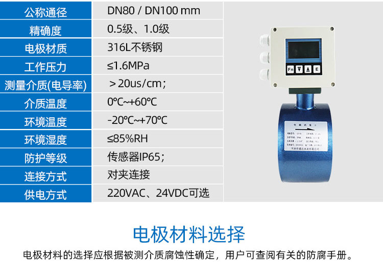 農(nóng)灌夾持式電磁流量計