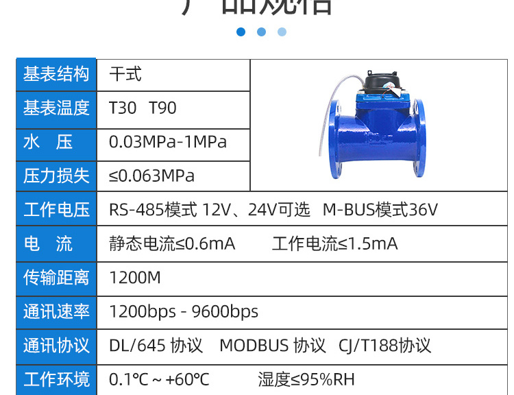 大口徑光電直讀遠傳水表